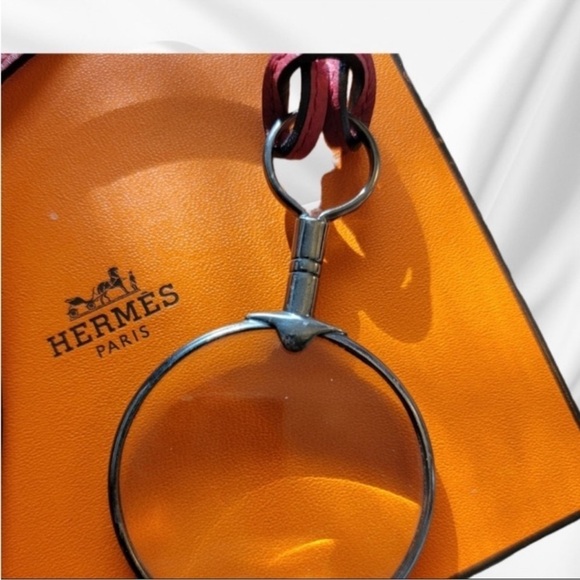 HERMES |•| VINTAGE 70’s STERLING MAGNIFYING LOUPE LANIERE - Picture 3 of 6